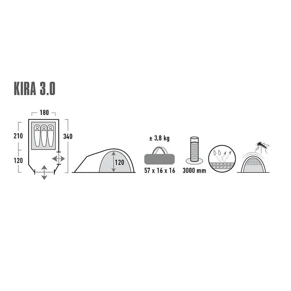 德國三人隧道營 Kira 3.0