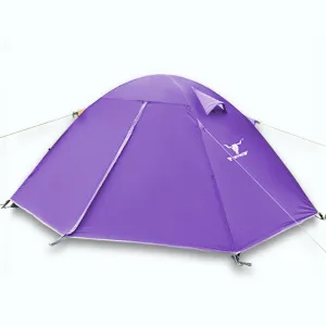 2 Person Man UV Protect Outdoor Ultra Lightweight Cycling Camping Waterproof Tent - purple