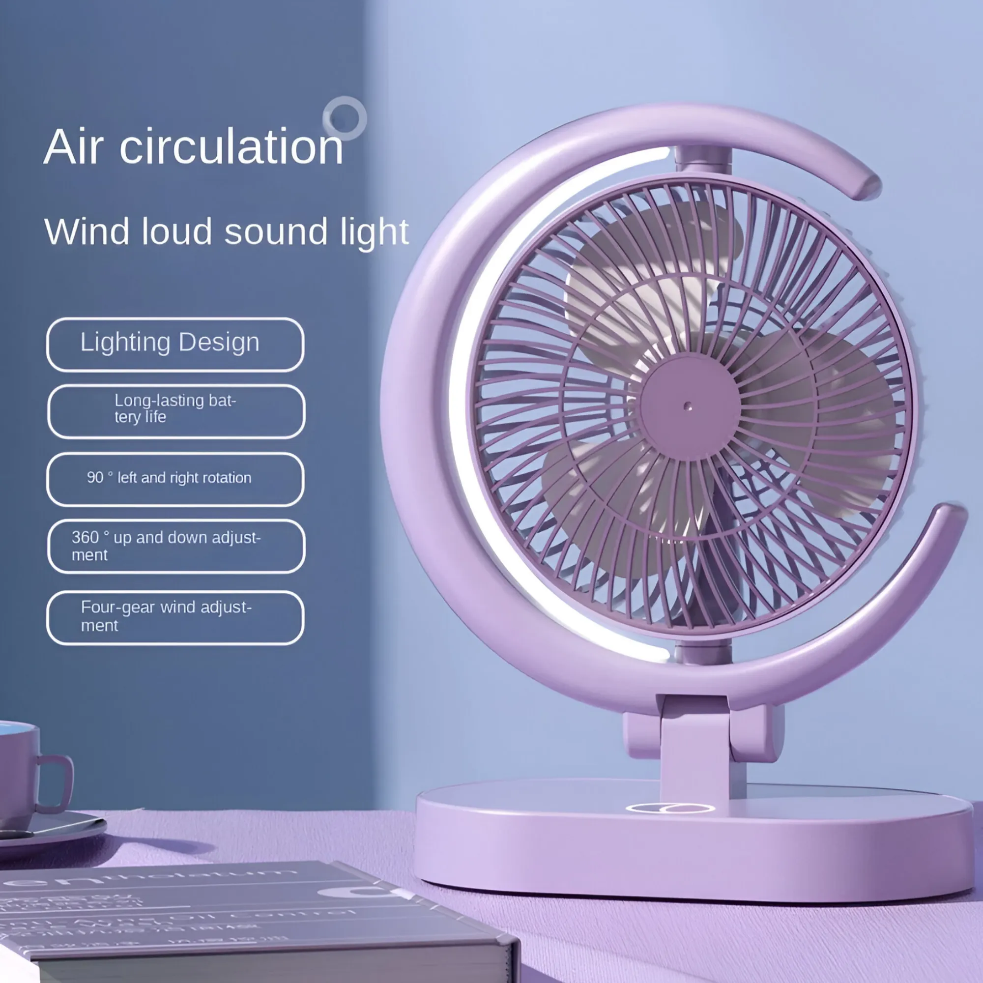 4.5W Portable Mini Desktop Fan