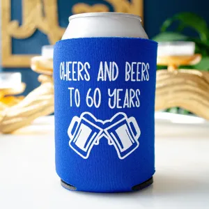 60th Birthday Can Cooler Party Favors