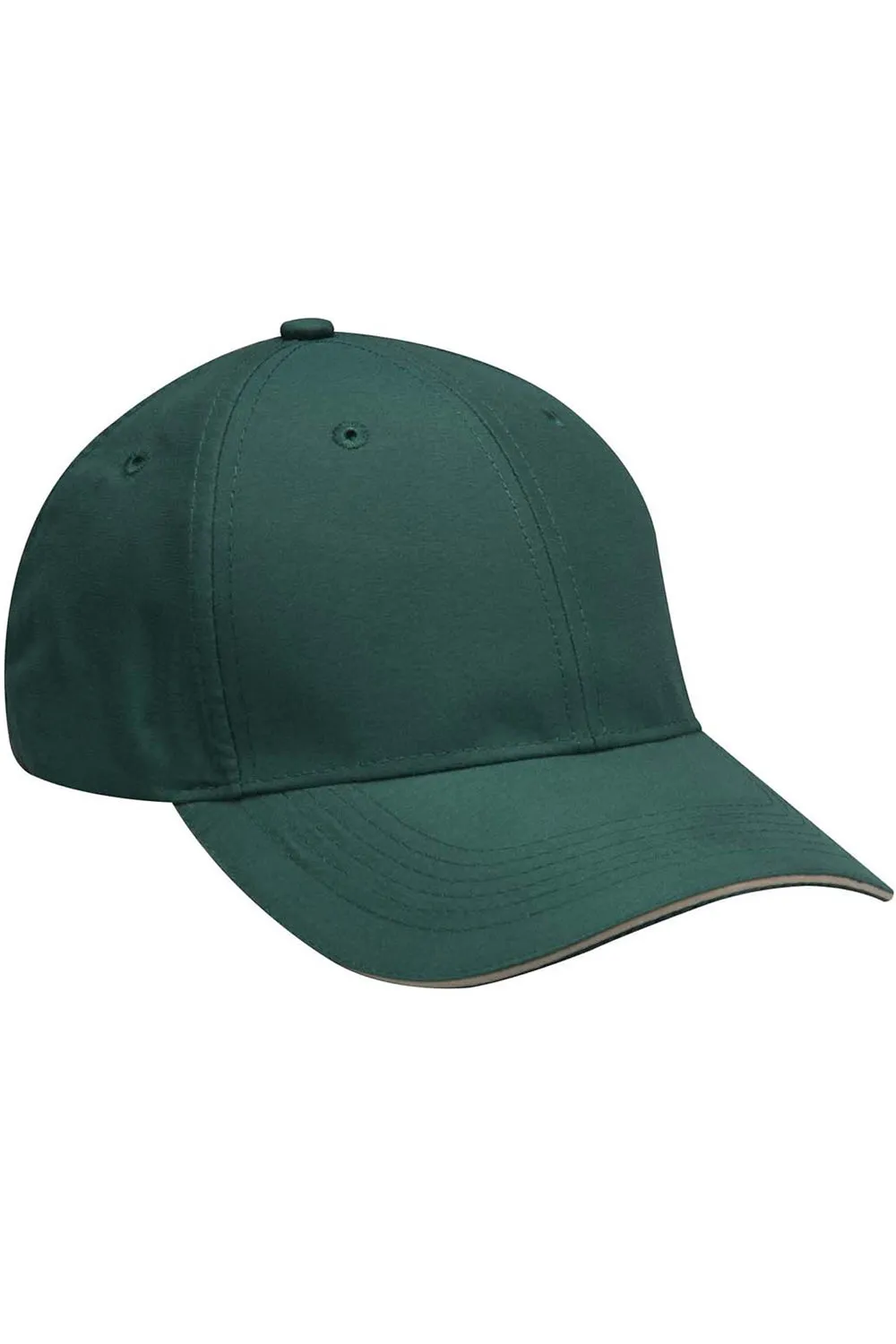 Adams Mens Performer Moisture Wicking Adjustable Hat - Forest Green/Khaki