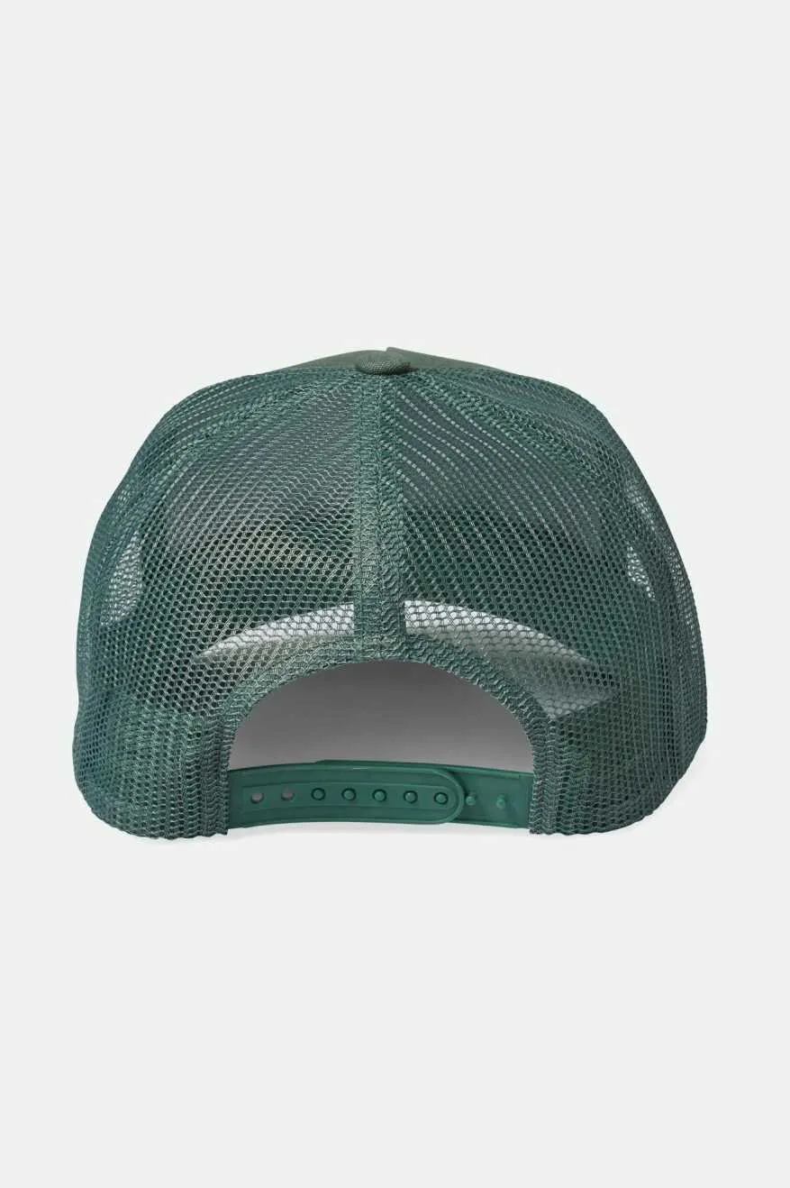 Alpha Block Netplus Trucker Hat - Agave Green/Agave Green