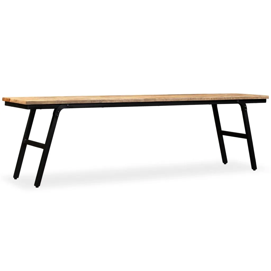 Bench Reclaimed Teak and Steel 160x35x45 cm