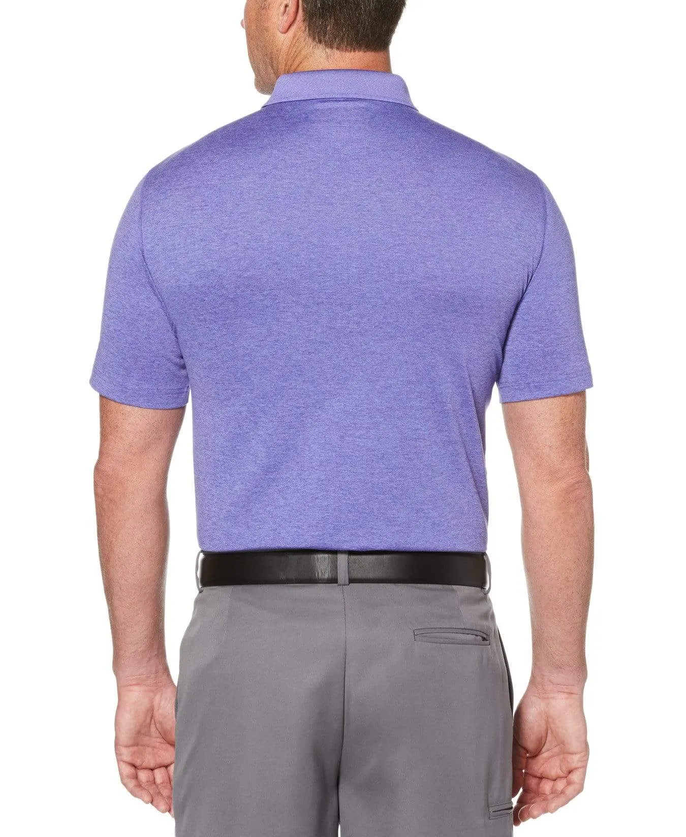 Big & Tall Cooling Heathered Polo With Chevron