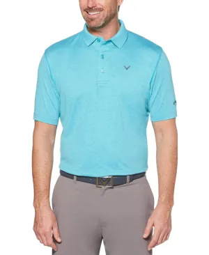 Big & Tall Cooling Heathered Polo With Chevron