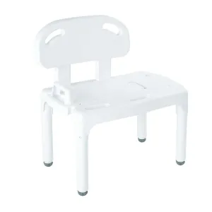 Carex Universal Transfer Bench, White (Case Option)