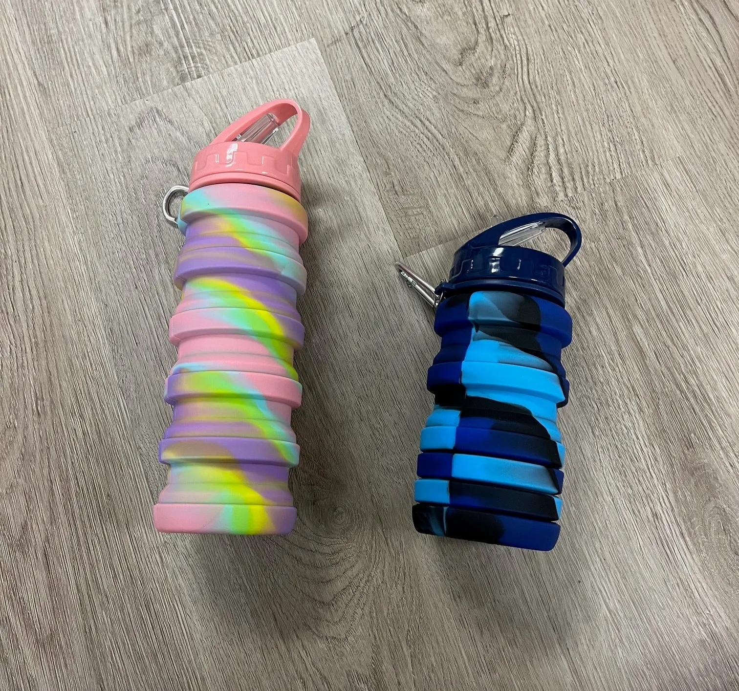 Collapsible Tie Dye Water Bottles- Assorted