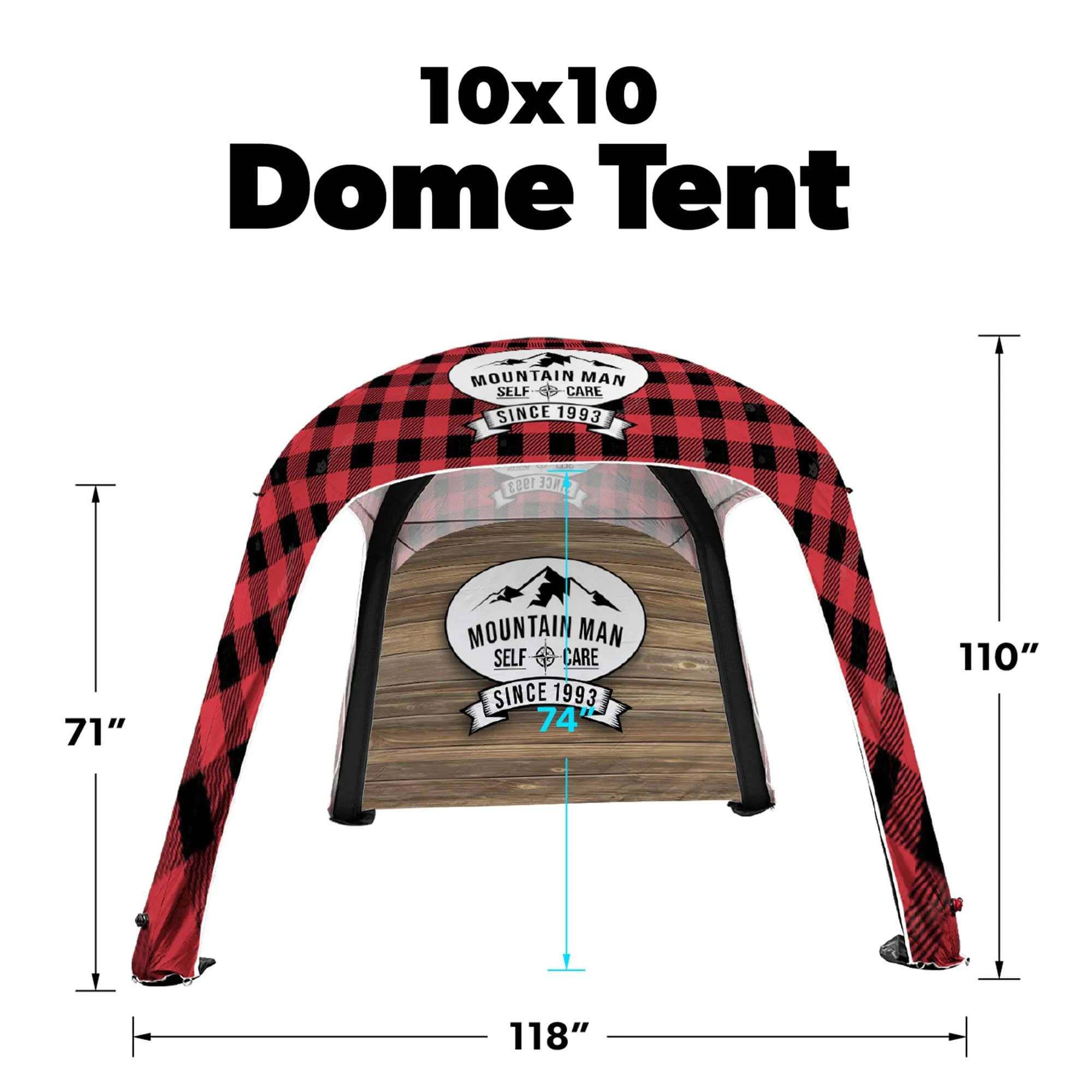 Custom Inflatable Dome Tent - Select Silver Package