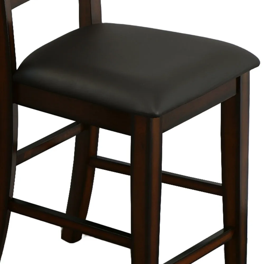 Dickinson II Cottage Counter Height Chair, Dark Cherry Finish, Set of 2 By The Urban Port