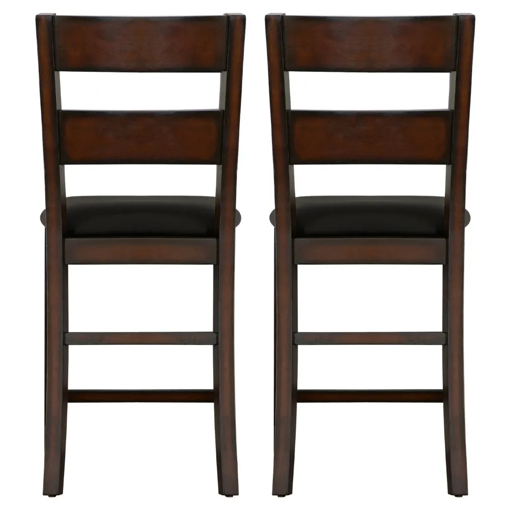 Dickinson II Cottage Counter Height Chair, Dark Cherry Finish, Set of 2 By The Urban Port