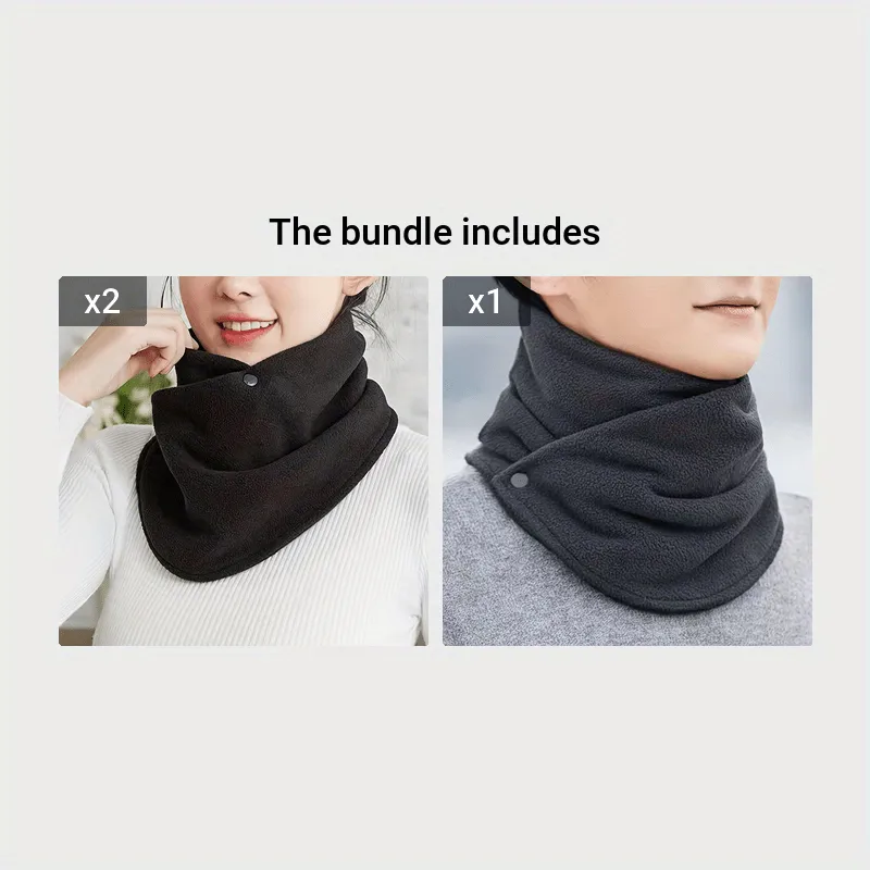 Elegant Windproof Neck Warmer: Chic Knit, Velvet-Lined for Ultimate Warmth & Style on Winter Nights