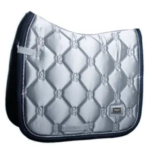 Equestrian Stockholm Dressage Saddle Pad Crystal Grey COB