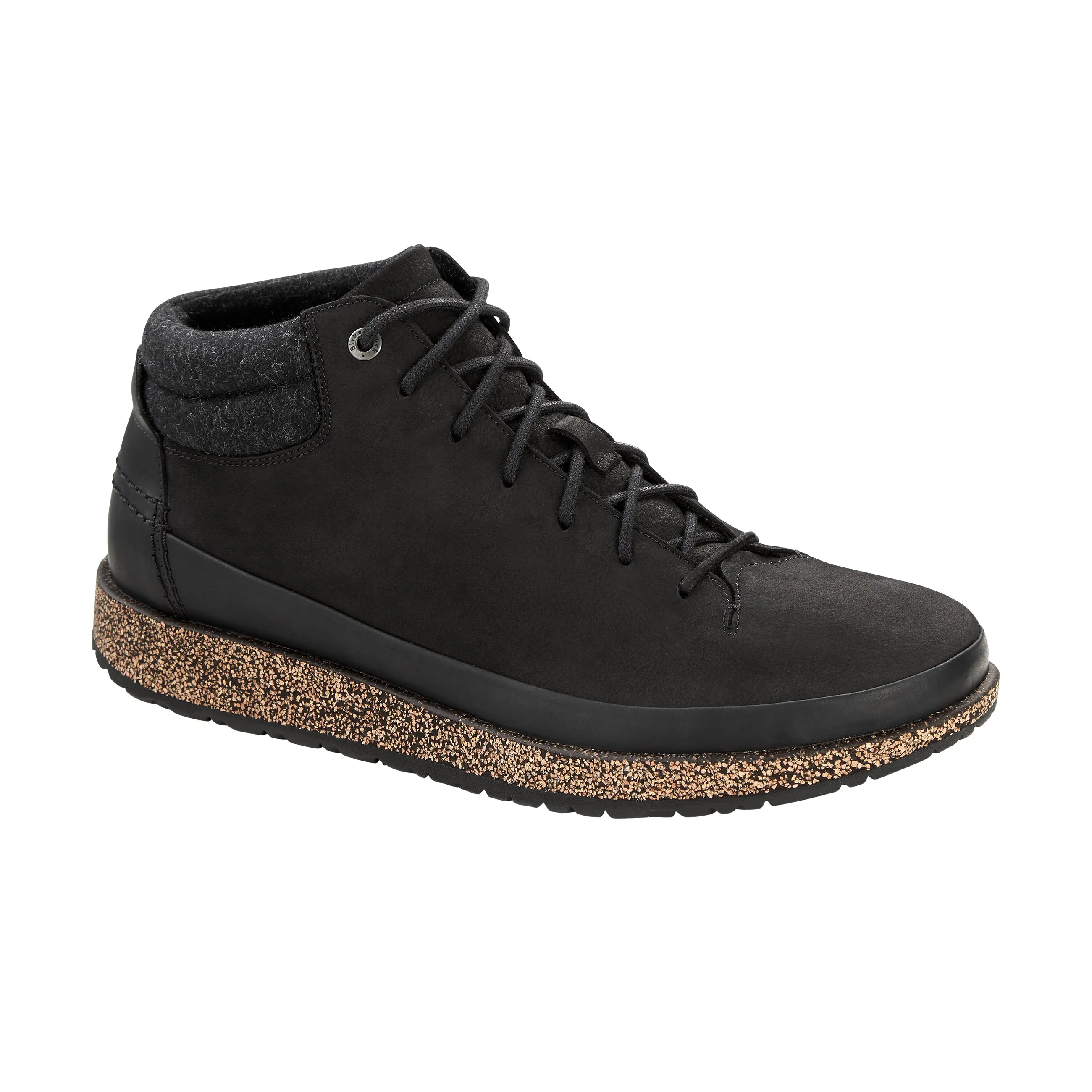 Honnef High Black Oiled Nubuck Leather