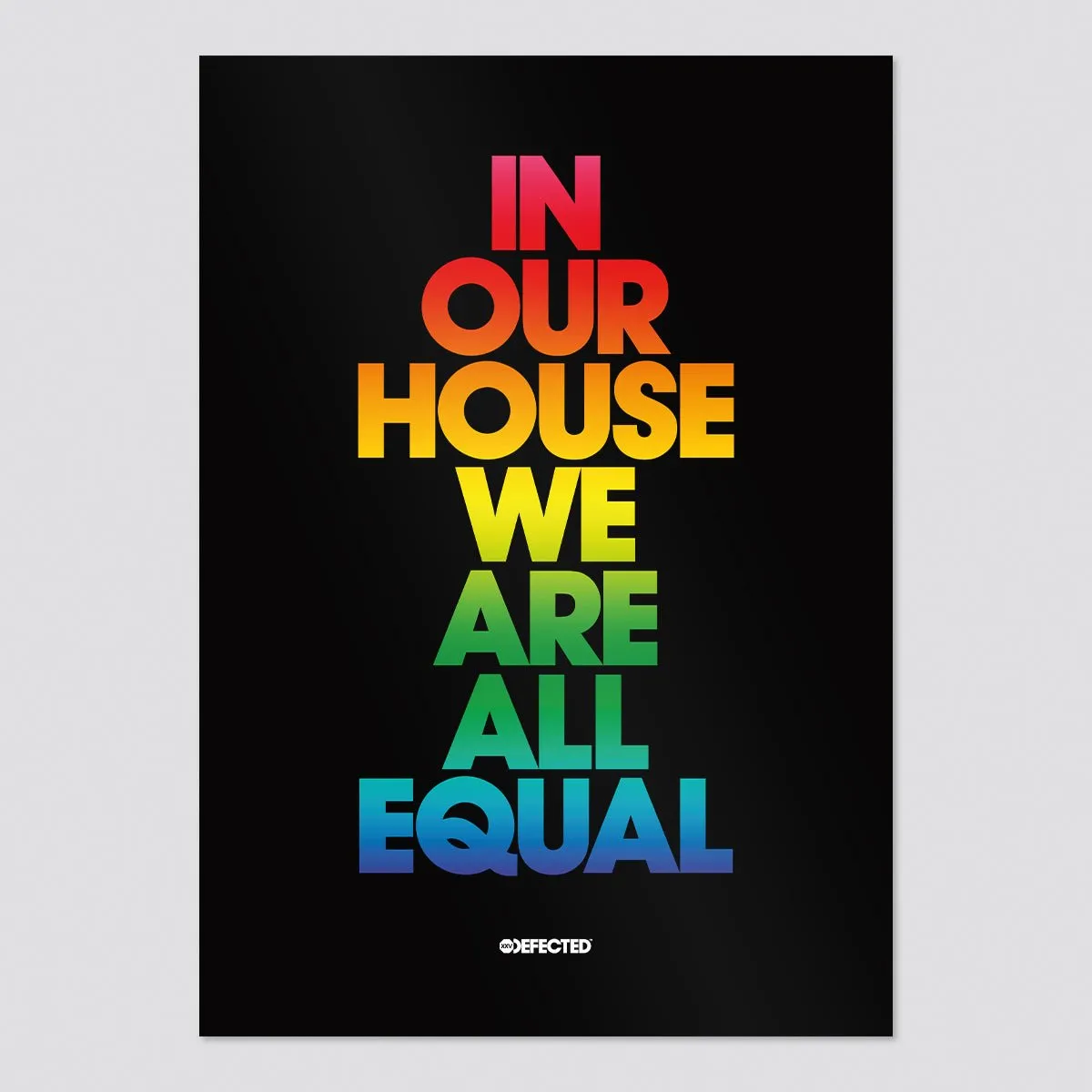 In Our House Rainbow A2 Poster