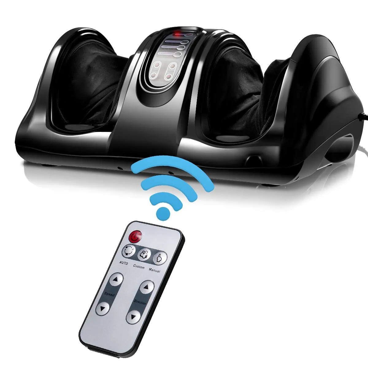 KOMFOTT Electric Shiatsu Foot Massager w/Remote and 4 Massage Modes