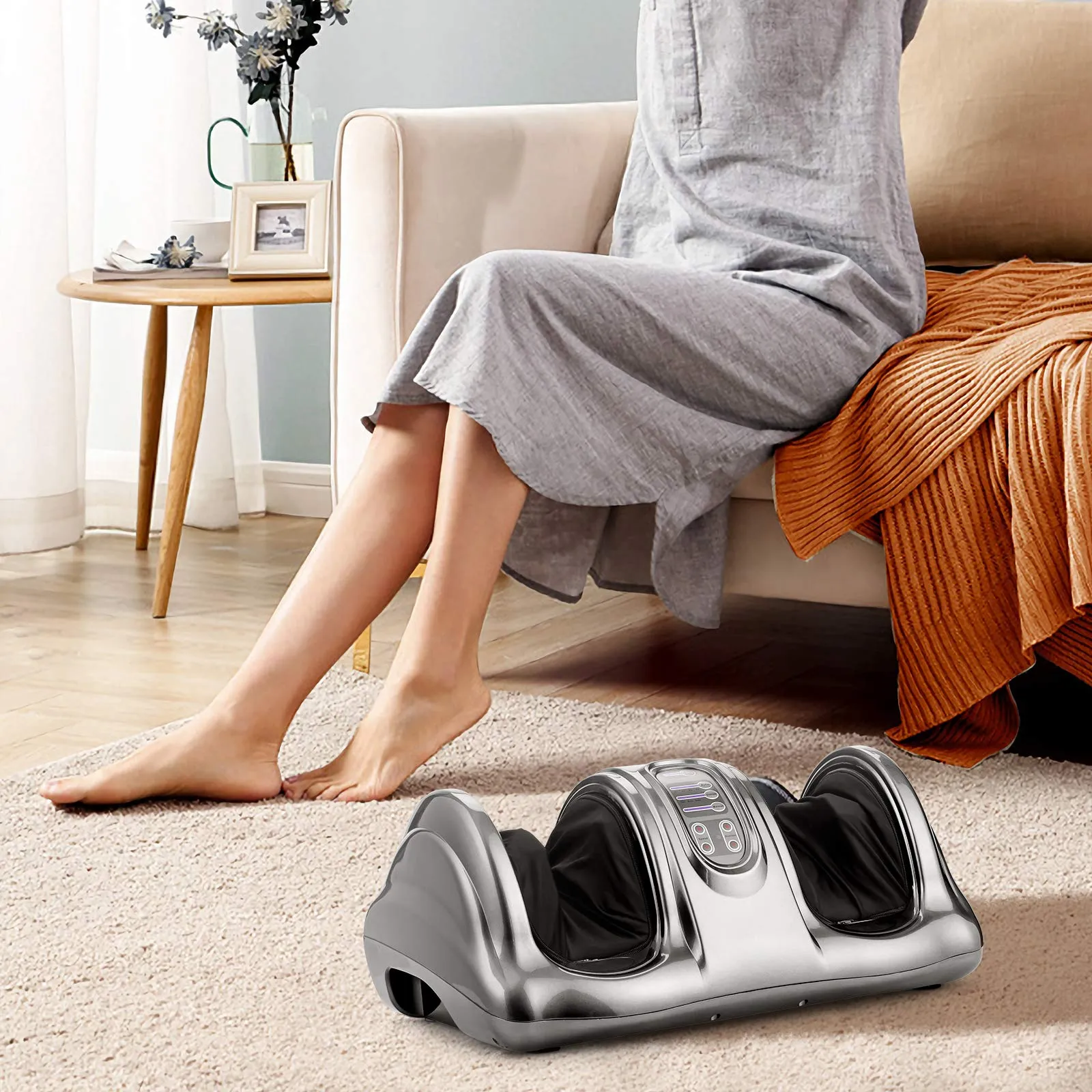 KOMFOTT Electric Shiatsu Foot Massager w/Remote and 4 Massage Modes