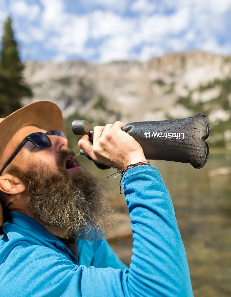 LifeStraw Peak Series 1L Squeeze Bottle Water Filter