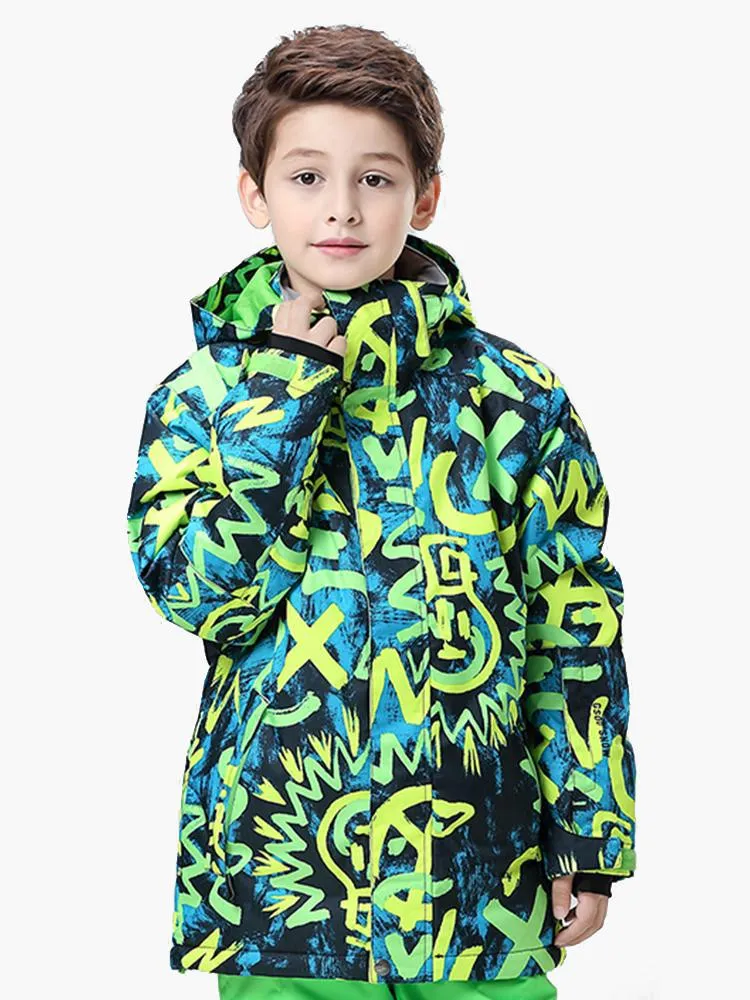 Light Bulb Waterproof Windproof Kids Snowboard Ski Jackets