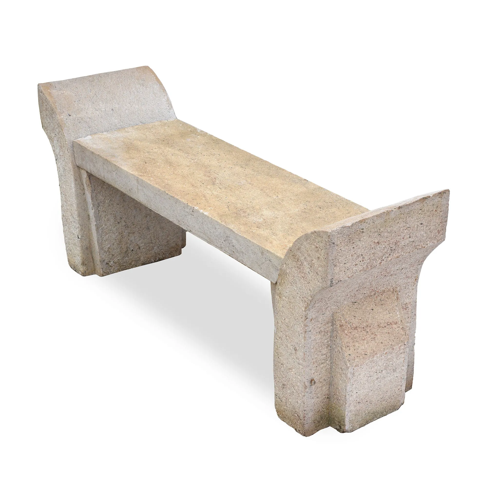 Old Granite Bench From South India - Ca 1920