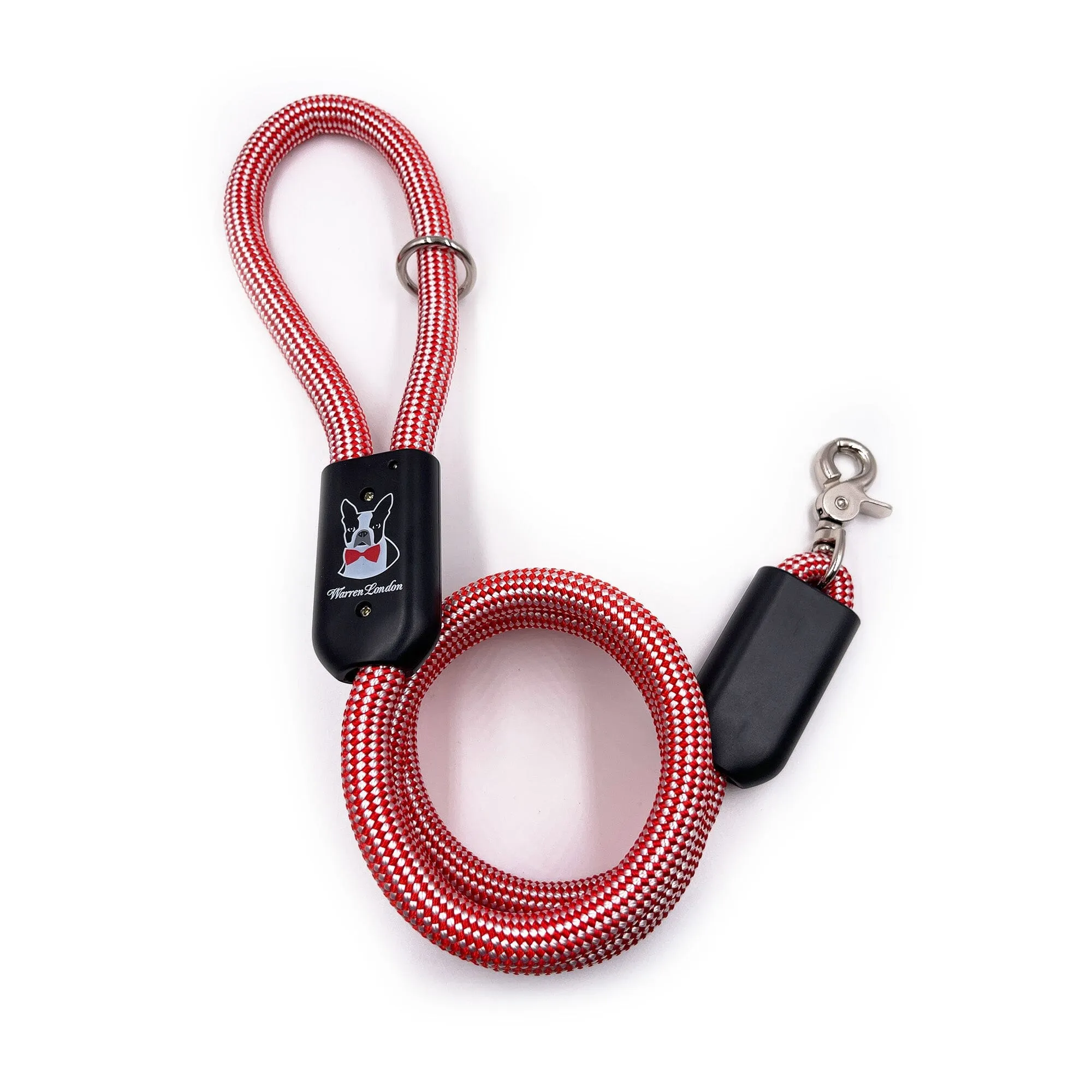 Rope Leash - Red/White