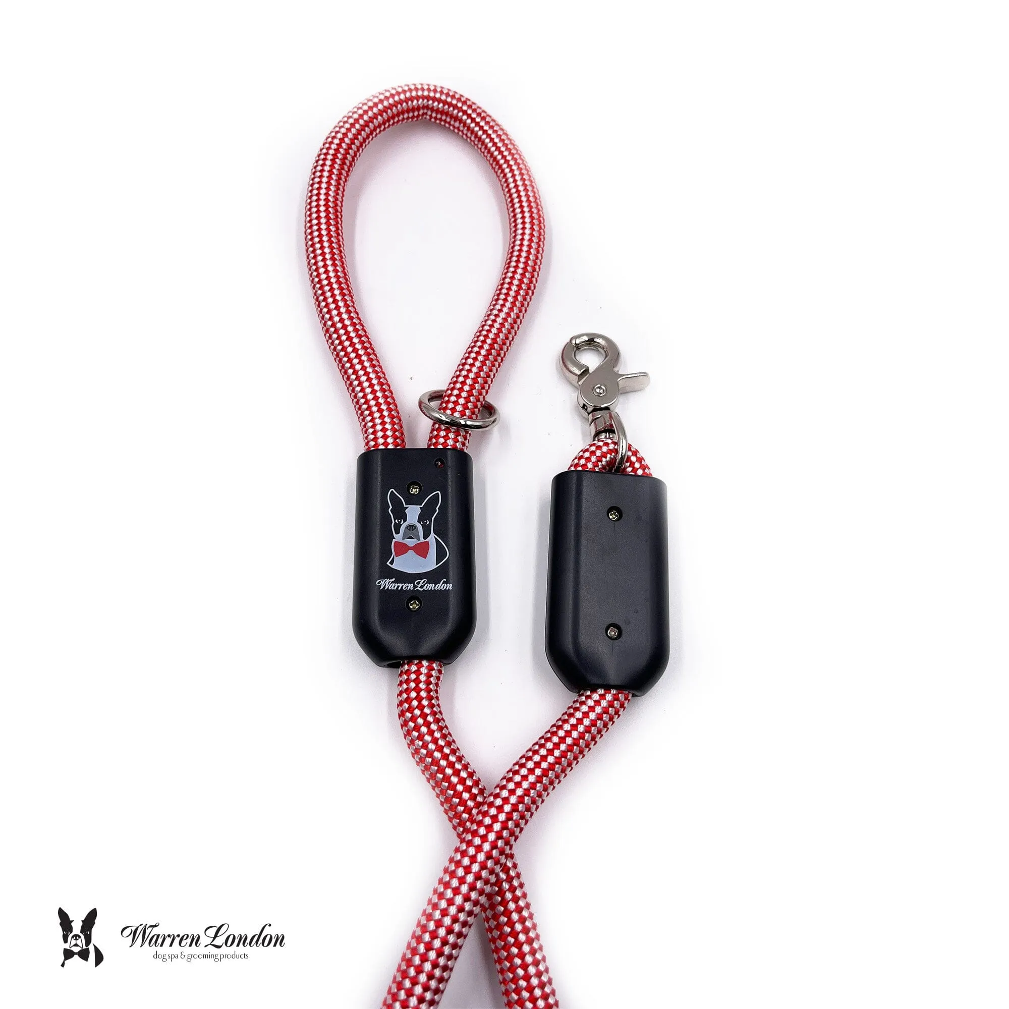 Rope Leash - Red/White