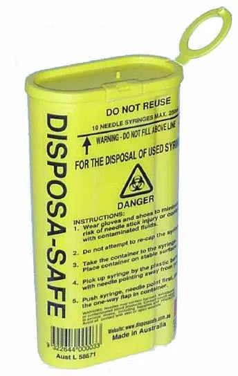 SHARPS DISPOSAL KIT PORTABLE HARM REDUCTION