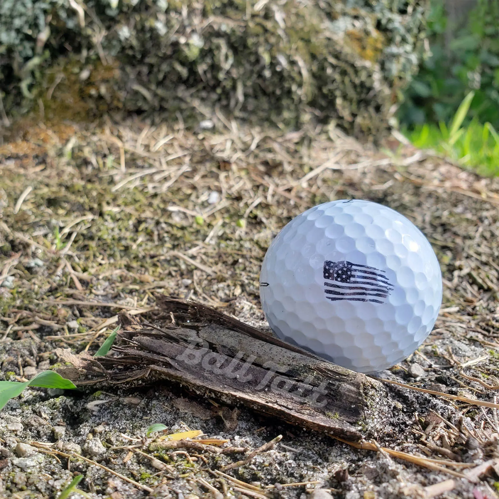 USA Flag Golf Ball Stamp