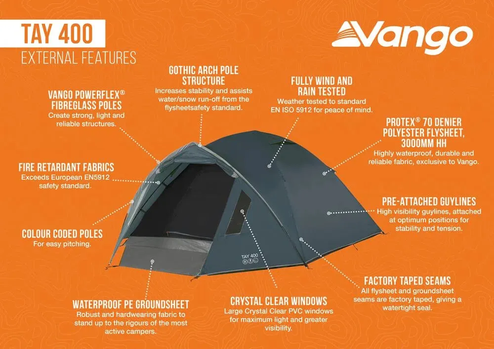 Vango Tay 400 4-Man Tent