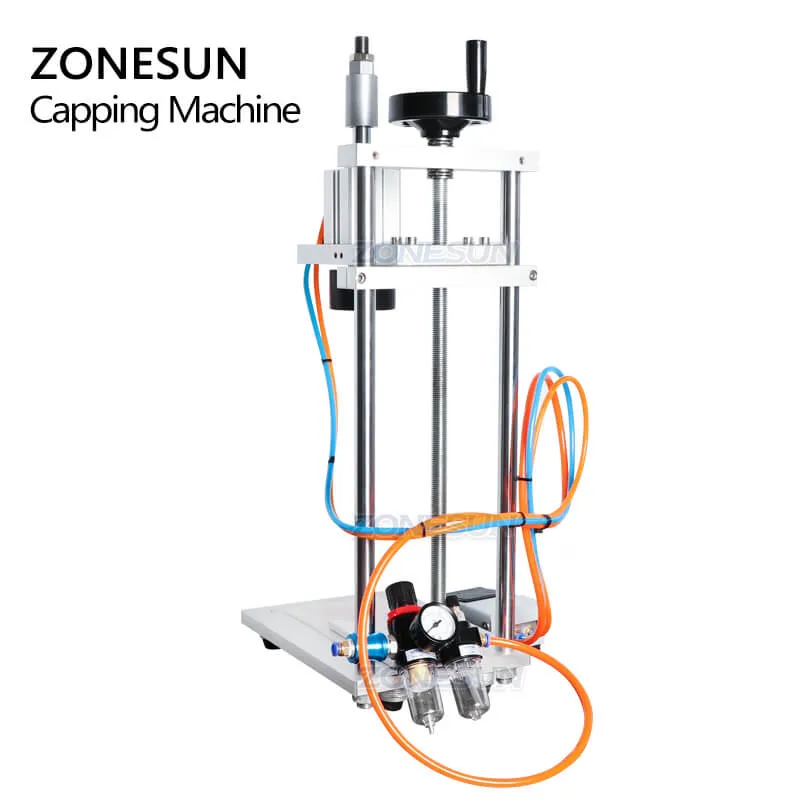 ZS-XG30ZC Semi-automatic Liquor Wine Gin Jar Whisky Glass Bottle Cap T-Cork Pressing Capping Machine