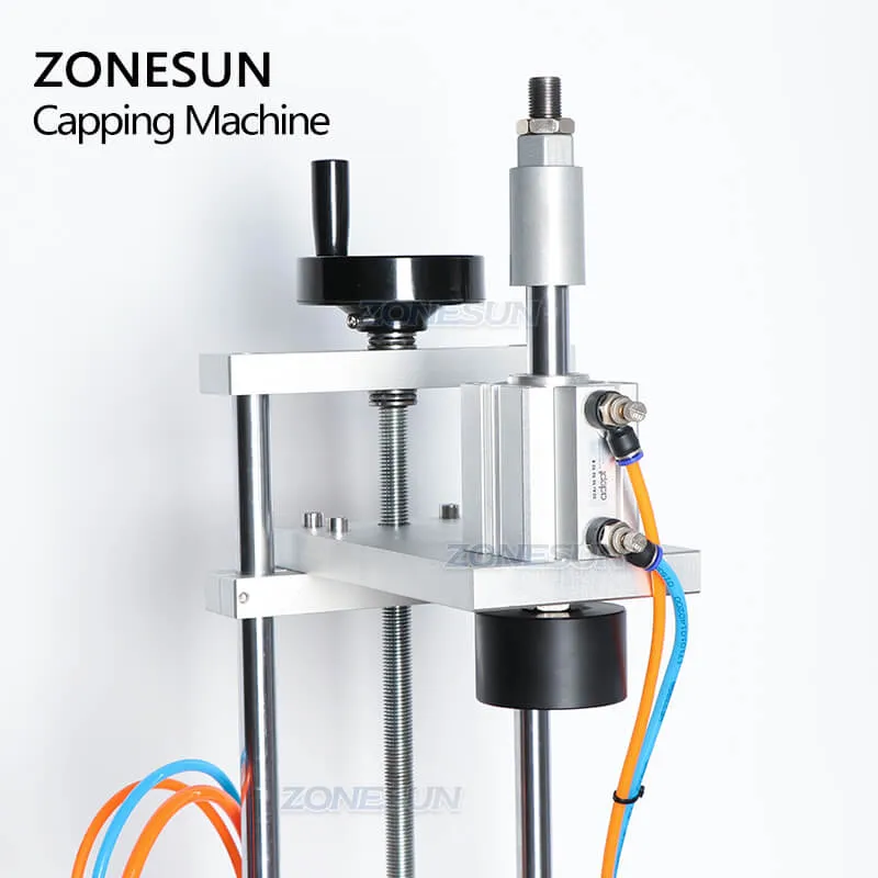 ZS-XG30ZC Semi-automatic Liquor Wine Gin Jar Whisky Glass Bottle Cap T-Cork Pressing Capping Machine